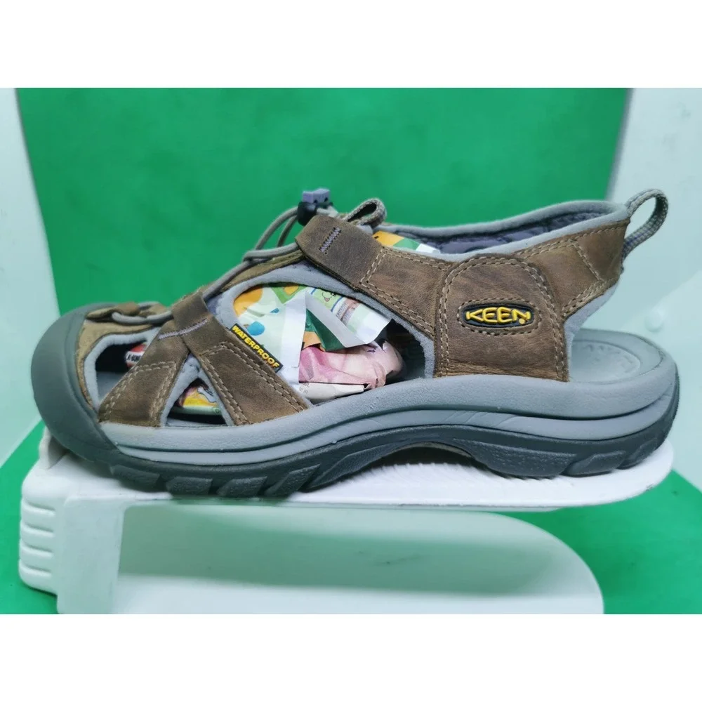 KEEN Arroyo II Brown Leather Waterproof Hiking Sandals Shoes Women`s Size 8